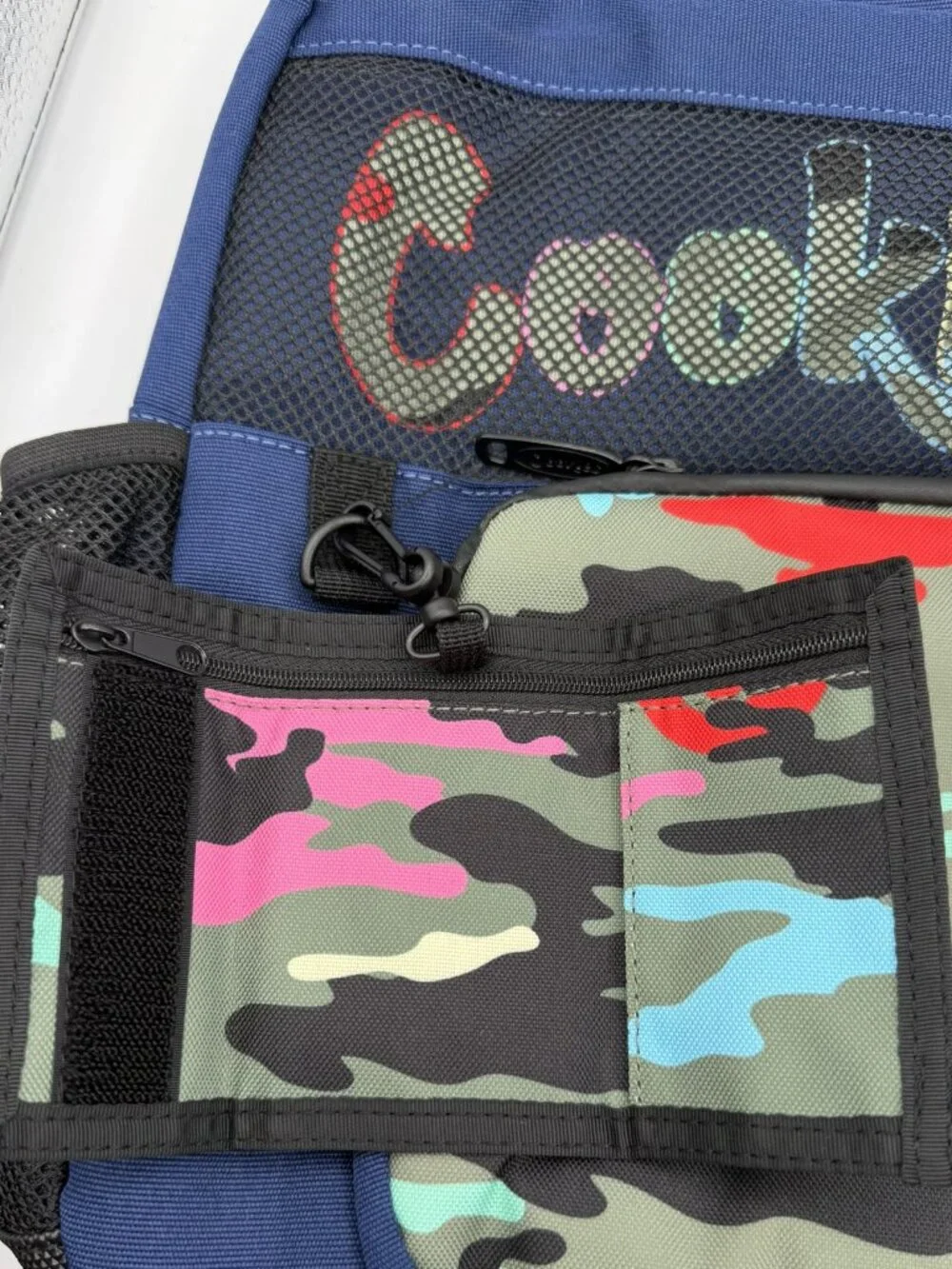 Cookies Smell Proof Camouflage Backpack Multicolor Zip Drawstring Pockets